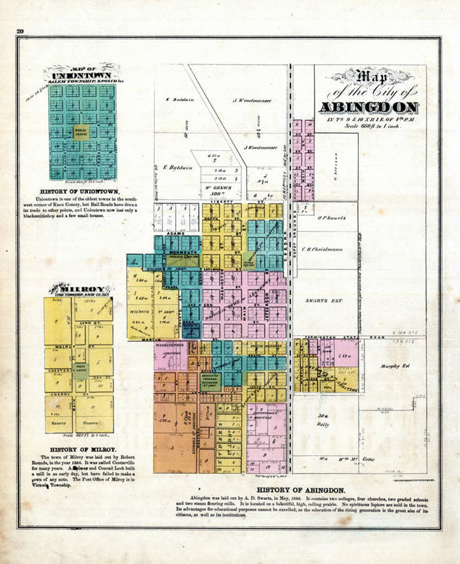 无人,竖图,地图,城镇,历史,古董,伊利诺斯州,彩图,地图学,阿宾登