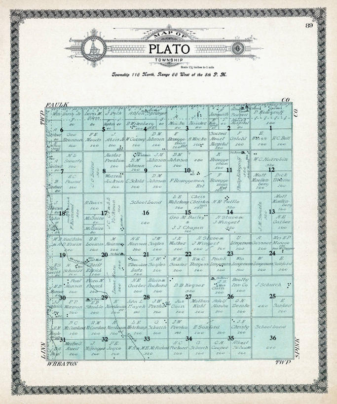 无人,竖图,地图,历史,古董,南达科他州,柏拉图,彩图,地图学