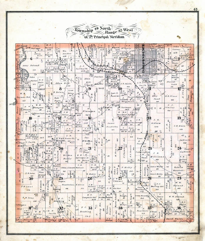 无人,竖图,地图,历史,独立,古董,密苏里,彩图,地图学