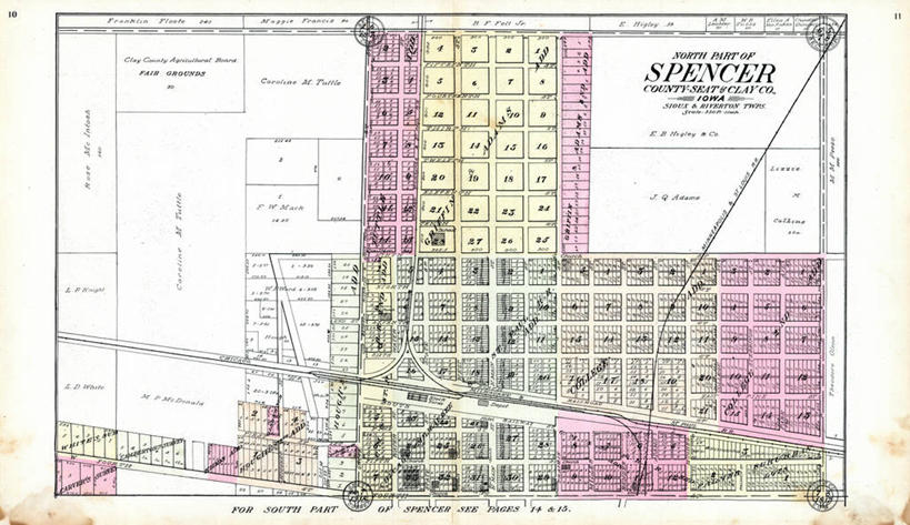 无人,横图,地图,城镇,北,历史,古董,彩图,地图学,爱荷华