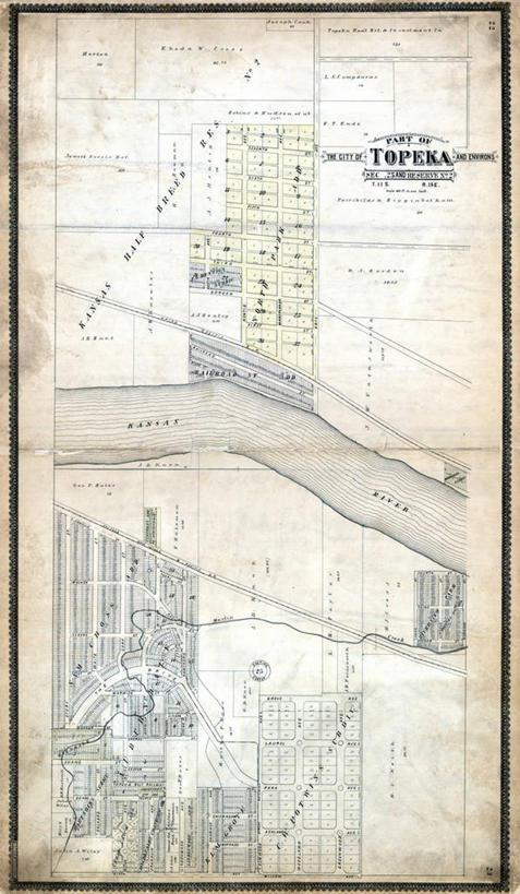 无人,竖图,城市,地图,美国,城镇,历史,古董,北美,北美洲,美洲,首府,北亚美利加洲,亚美利加洲,堪萨斯,堪萨斯州,向日葵之州,向日葵州,托皮卡,托尼卡,彩图,美利坚合众国,地图学