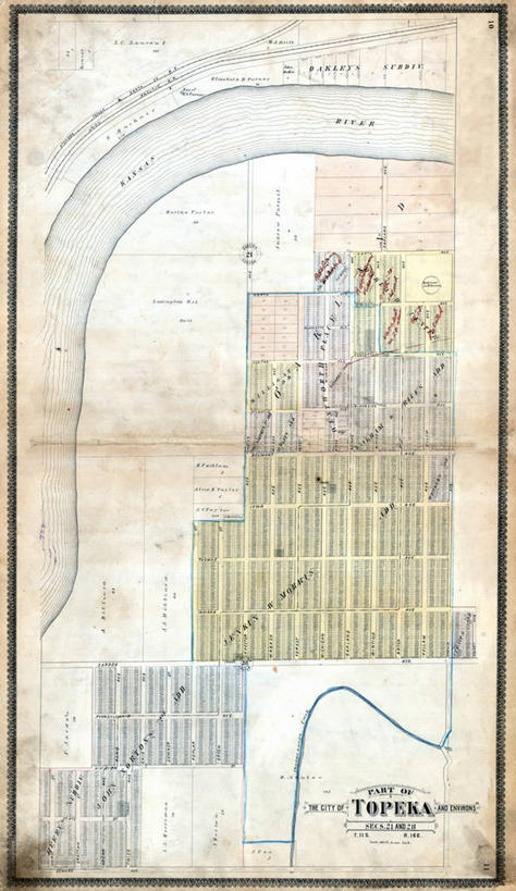 无人,竖图,城市,地图,美国,城镇,历史,古董,北美,北美洲,美洲,首府,北亚美利加洲,亚美利加洲,堪萨斯,堪萨斯州,向日葵之州,向日葵州,托皮卡,托尼卡,彩图,美利坚合众国,地图学
