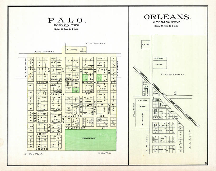 无人,横图,地图,美国,城镇,历史,古董,北美,北美洲,美洲,北亚美利加洲,亚美利加洲,密歇根,密歇根州,貂熊州,狼獾之州,狼獾州,彩图,美利坚合众国,地图学,奥尔良