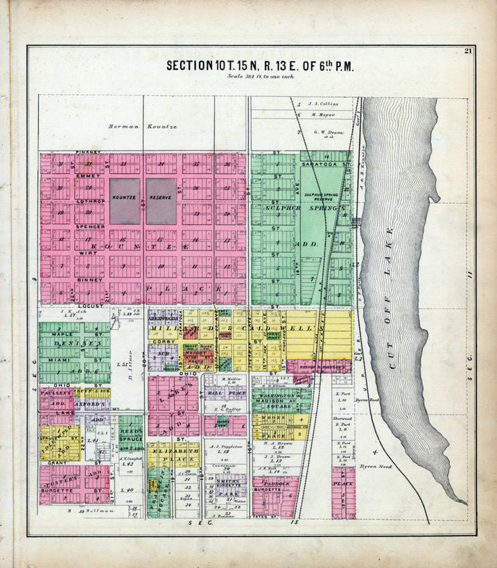 无人,竖图,树林,地图,历史,古董,内布拉斯加,彩图,地图学