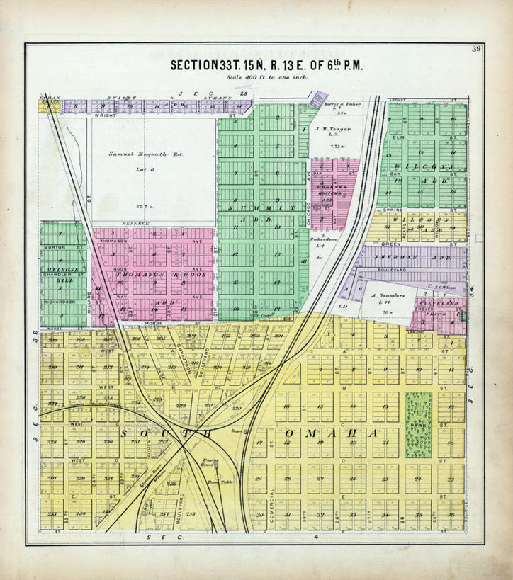 无人,竖图,地图,城镇,历史,古董,内布拉斯加,彩图,地图学,奥马哈