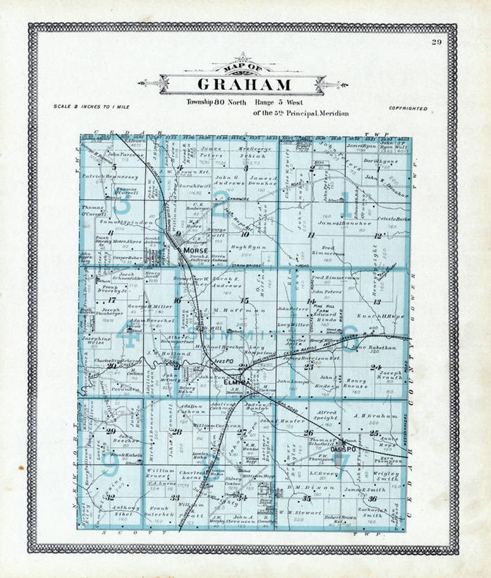 无人,竖图,地图,历史,古董,绿洲,彩图,地图学,爱荷华