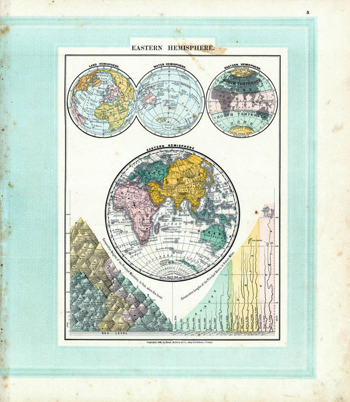 无人,竖图,地图,世界地图,历史,古董,伊利诺斯州,彩图,东半球,地图学