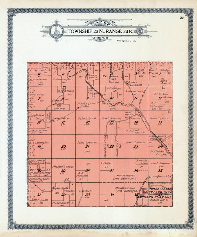 无人,竖图,地图,历史,古董,华盛顿州,彩图,地图学