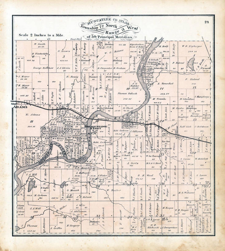 无人,竖图,地图,历史,古董,亚当斯,彩图,地图学,爱荷华
