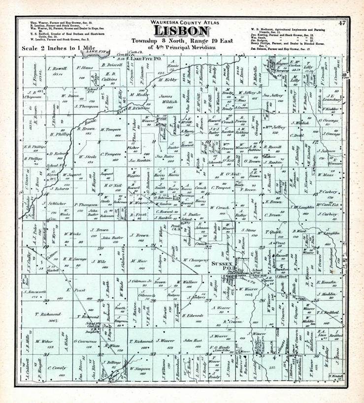 无人,竖图,地图,历史,古董,威斯康星,苏塞克斯,彩图,地图学