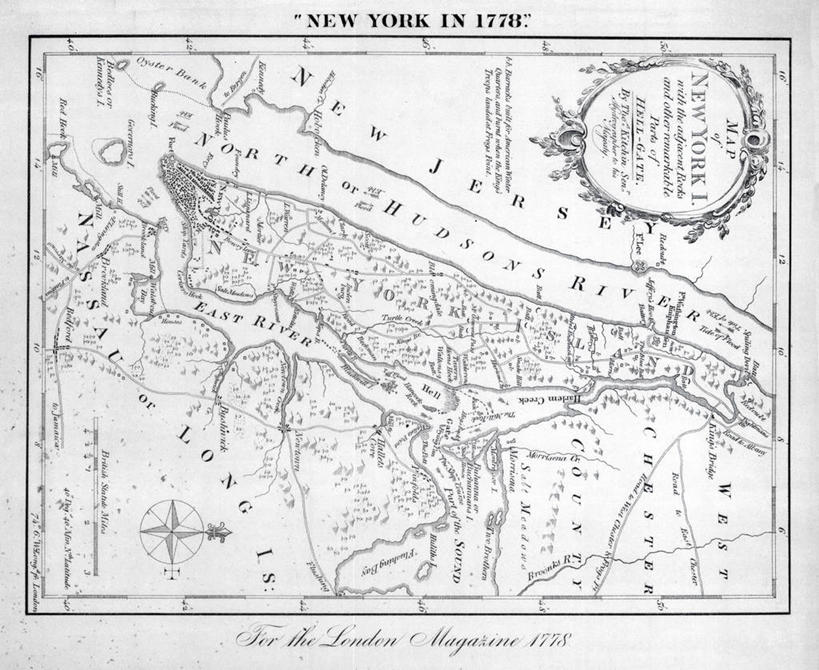 无人,横图,地图,纽约,城镇,曼哈顿,历史,古董,彩图,地图学