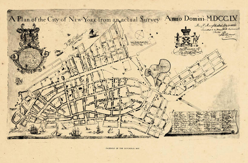 无人,横图,地图,纽约,城镇,曼哈顿,历史,古董,彩图,地图学