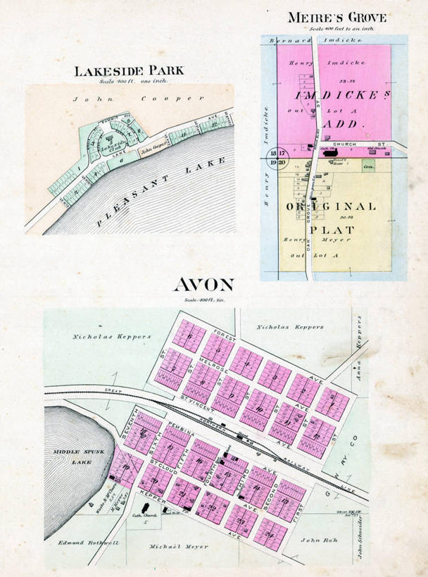 无人,竖图,地图,城镇,历史,古董,明尼苏达,彩图,地图学,爱文