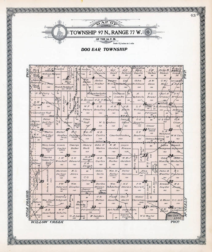 无人,竖图,地图,历史,古董,南达科他州,彩图