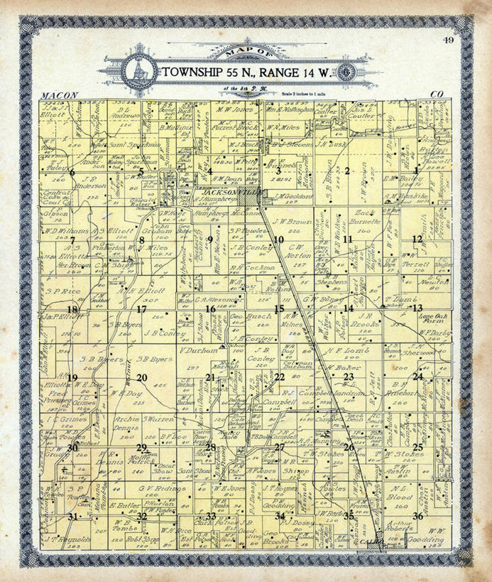 无人,竖图,地图,历史,古董,杰克逊维尔,密苏里,彩图,地图学