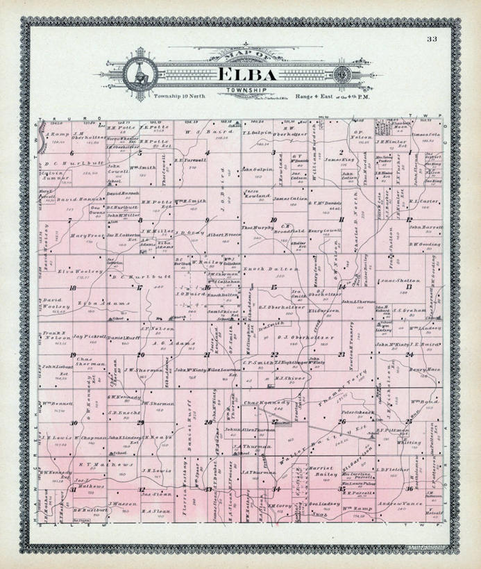 无人,竖图,地图,历史,古董,伊利诺斯州,厄尔巴岛,彩图,地图学