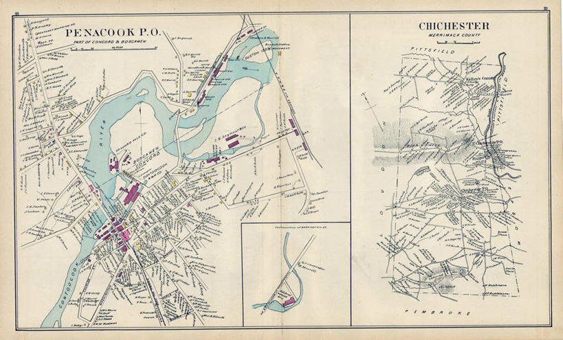 无人,横图,地图,美国,城镇,历史,古董,北美,北美洲,美洲,新罕布什尔州,北亚美利加洲,亚美利加洲,新罕布什尔,新罕布夏州,花岗岩州,花冈岩之州,滑雪之州,新英格兰,纽英仑,奇切斯特,彩图,美利坚合众国,地图学