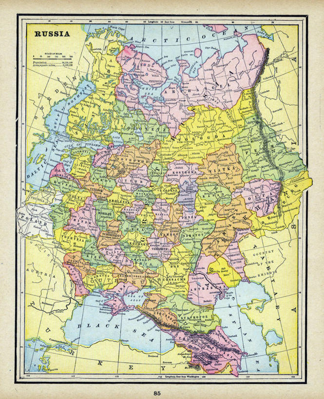 无人,竖图,地图,俄罗斯,历史,古董,彩图,地图学