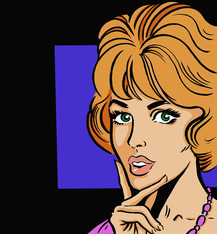 西方人,成年人,脸,头,脸颊,一个人,竖图,插画,特写,留白,通讯,数码,科技,欧洲,欧洲人,仅一个年轻女性,仅一个女性,仅一个人,撑,阴影,黑色背景,网络,文字,高光,几何,计算机图形,古典,合成,图画,托腮,肩膀,画,托,思考,卡通,电脑合成图,数码合成图,合成图,忧虑,托下巴,肖像,等,问题,漫画,漫画书,计算机制图,写实,具体,具象,担心,年轻女性,女人,女性,白种人,年轻人,头部,脸部,脸蛋,面部,彩图,好奇心,白日梦