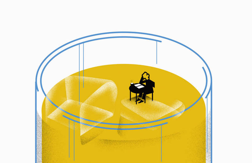 一个人,坐,横图,俯视,插画,白色背景,侧面,数码,科技,喝,阴影,沮丧,漂浮,网络,冰块,高光,几何,计算机图形,合成,图画,饮食,画,黄色,平衡,头痛,电脑合成图,数码合成图,合成图,桔子汁,多余,痛苦,问题,漫画,处罚,计算机制图,写实,具体,具象,悲哀,危险,玻璃杯,彩图,高角度拍摄,餐馆,宿醉