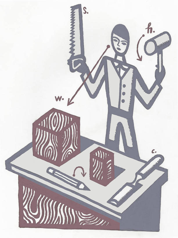 成年人,一个人,商店,站,举,竖图,俯视,插画,留白,白色背景,数码,科技,桌子,指示牌,仅一个男性,阴影,小的,网络,木制,标志,锤子,图表,文字,高光,几何,计算机图形,合成,图画,拿着,方向,标识,箭头,画,托,职业,巨大,块状,庞大,锯子,电脑合成图,数码合成图,创造力,指向,合成图,反差,漫画,写实,具体,具象,簇,工匠,槌棒,宏大,硕大,伟大,技能,想法,美术工艺,线条画,男人,木工,举起,举手,举着,向上举,向上伸,向上托,彩图,高角度拍摄