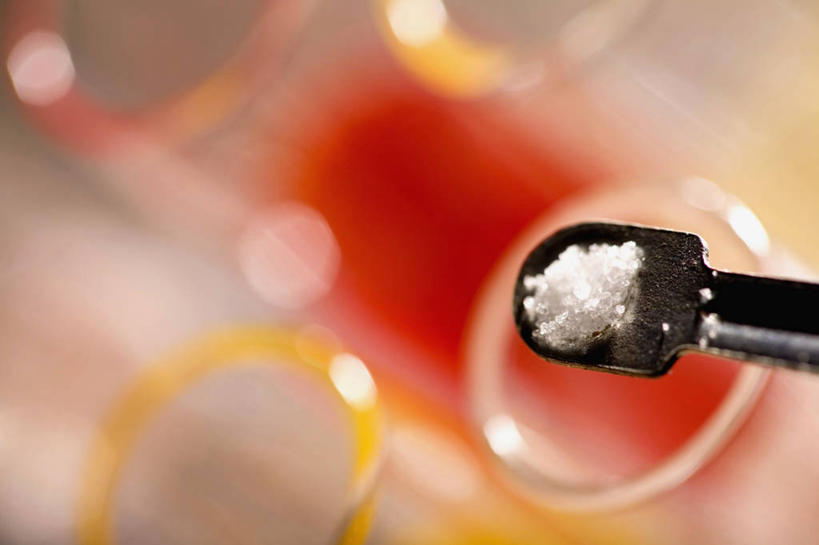 无人,横图,特写,研究,科学,试管,实验室,英格兰,摄影,刮刀,生理盐水,彩图,影棚拍摄,对焦