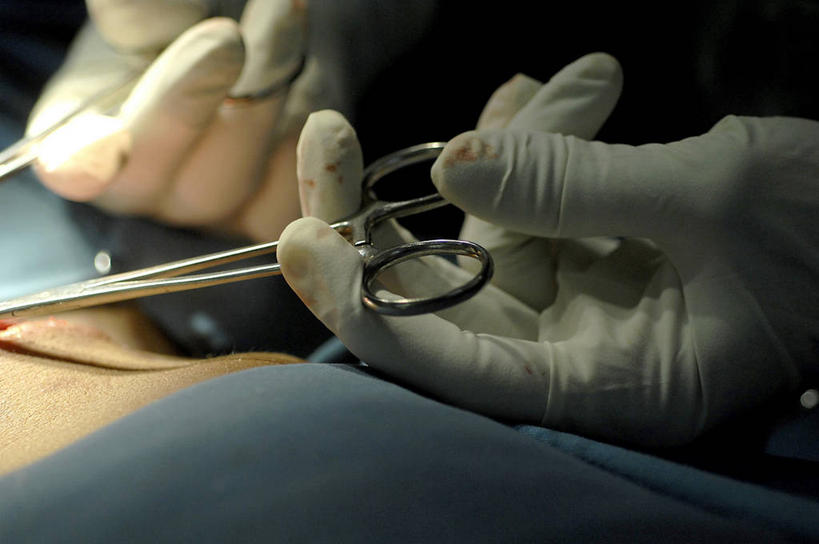 手,两个人,横图,室内,特写,安全,苏丹,不锈钢,镊子,防护,拿着,手套,摄影,保护,部分,手术,保险,保全,周全,安稳,安定,防护手套,手术器械,平安,彩图