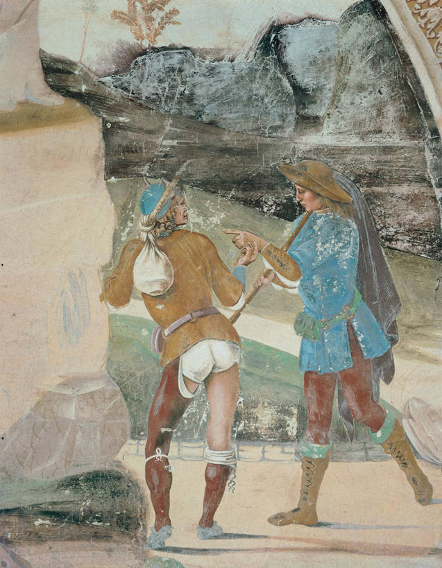 成年人,两个人,站,竖图,插画,民族服装,绘画,数码,科技,帽子,指,阴影,艺术,网络,高光,几何,计算机图形,古典,文艺复兴,合成,图画,拿着,指点,文化,画,工艺品,品味,美术,电脑合成图,数码合成图,高雅,指向,合成图,漫画,意大利文化,写实,具体,具象,美学,圣人,男人,岩石,彩图,传统服装,民俗服,流浪汉