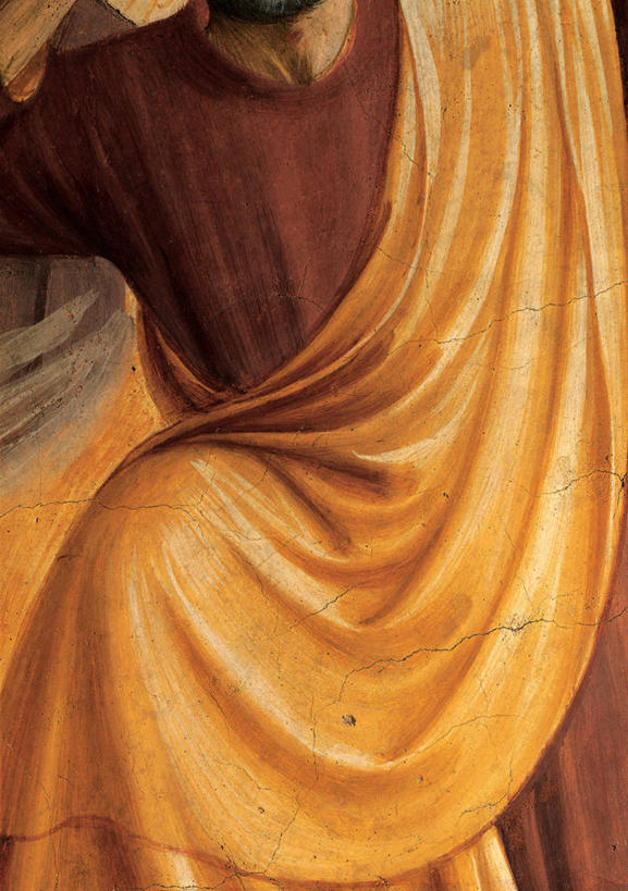 成年人,脖子,一个人,竖图,插画,数码,科技,仅一个男性,阴影,网络,高光,几何,计算机图形,文艺复兴,合成,图画,画,黄色,红色,电脑合成图,数码合成图,基督教,合成图,漫画,写实,具体,具象,使徒,外衣,彩图