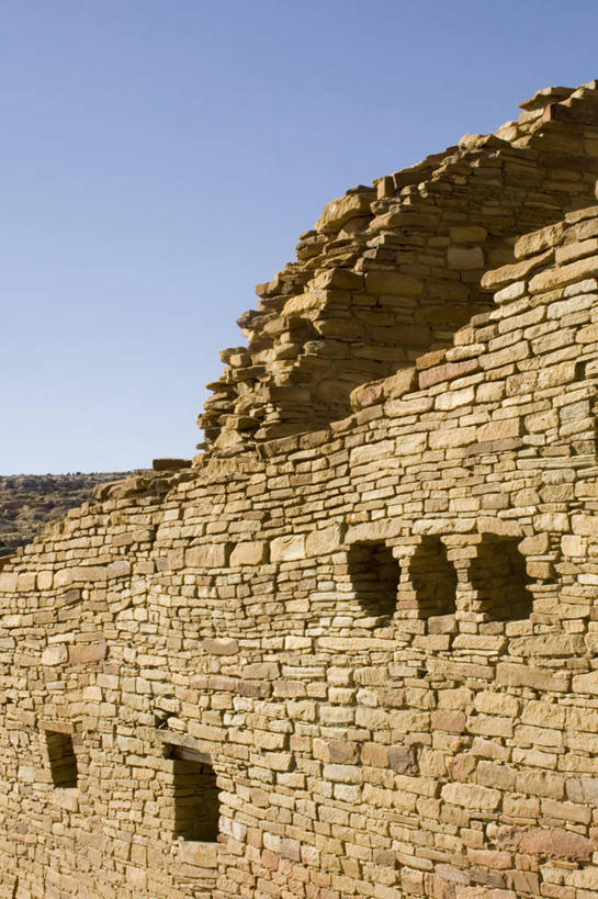 无人,公园,竖图,室外,白天,建筑,美国,石墙,废墟,摄影,北美,北美洲,美洲,新墨西哥,新墨西哥州,北亚美利加洲,亚美利加洲,迷人之地,迷人之州,查科文化国家历史公园,古代文明,彩图,旅行,美利坚合众国