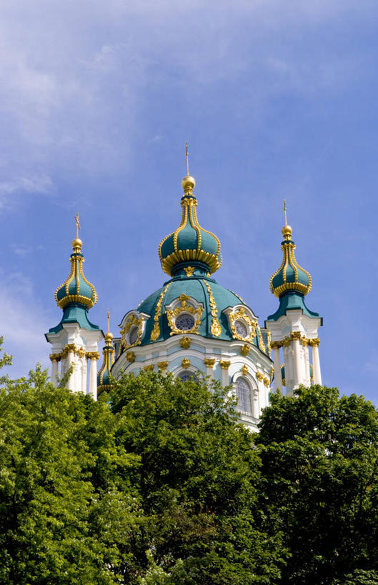 无人,教堂,竖图,室外,白天,仰视,城市,建筑,乌克兰,尖顶,首都,地标建筑,摄影,圆顶建筑,基辅,彩图,低角度拍摄,旅行