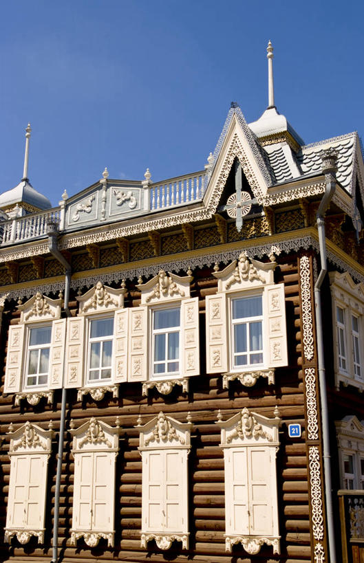 无人,竖图,室外,白天,窗户,建筑,欧洲,俄罗斯,亚洲,装饰,木制,百叶窗,墙,摄影,西伯利亚,俄联邦,俄罗斯联邦,伊尔库茨克,伊尔库茨克州,东西伯利亚,彩图,旅行,传统文化