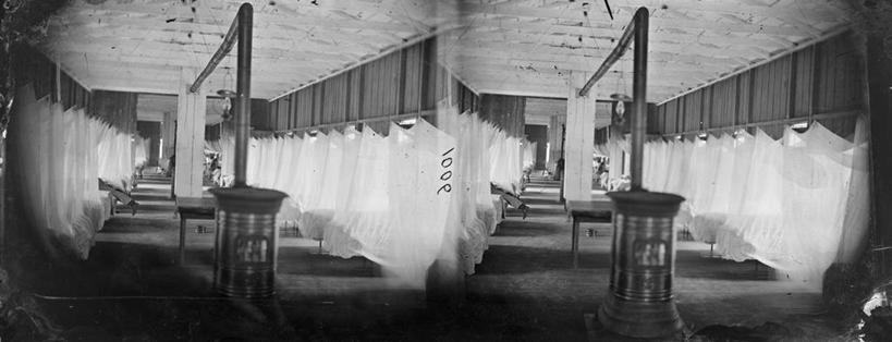 无人,医院,横图,全景,室内,白天,窗帘,床,美国,一排,整齐,火炉,首都,历史,排列,摄影,病房,队列,美国文化,华盛顿特区,彩图