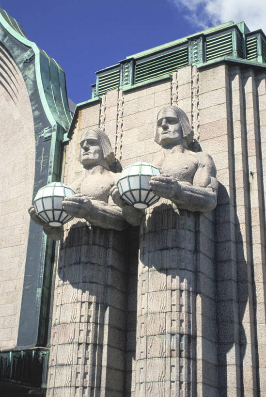 无人,竖图,室外,白天,建筑,车站,雕塑,芬兰,站台,首都,月台,摄影,赫尔辛基,彩图