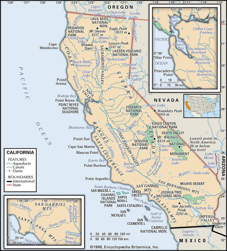 无人,竖图,特写,湖,河流,山脉,地图,美国,海岸线,英文字母,国家公园,加利福尼亚,边界,自然地理,彩图,影棚拍摄