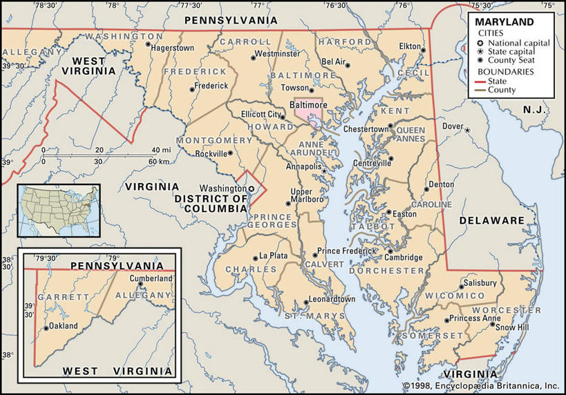 无人,横图,海洋,地图,美国,海岸线,方向,大西洋,指导,英文字母,马里兰,自然地理,彩图