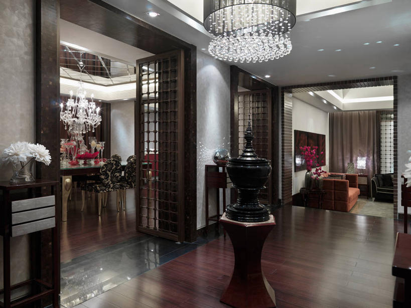 无人,家,横图,室内,建筑,上海,亚洲,木制,饭厅,光,平衡,建造,简单,风水,水晶吊灯,建筑材料,硬木,石块,精力