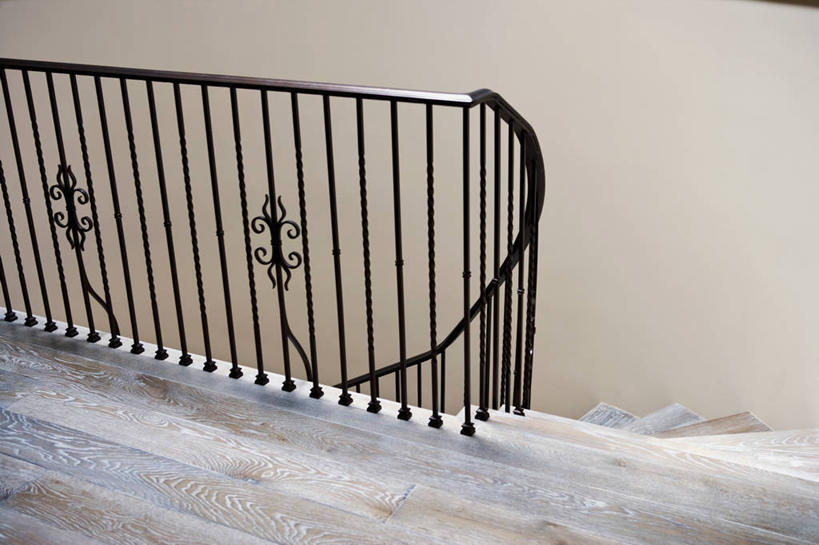 无人,栏杆,横图,室内,楼梯,建筑,美国,着陆,建造,北美,加利福尼亚,橡树,铁艺,建筑材料,硬木,上装