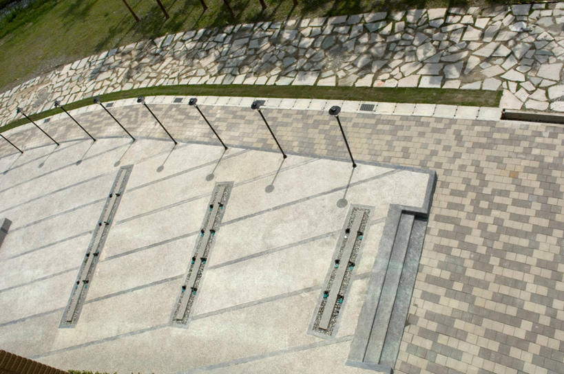 无人,横图,俯视,航拍,室外,白天,建筑,台湾,日光,亚洲,砖,人行道,灰色,鸟瞰,建筑材料,铅,石块,高角度拍摄