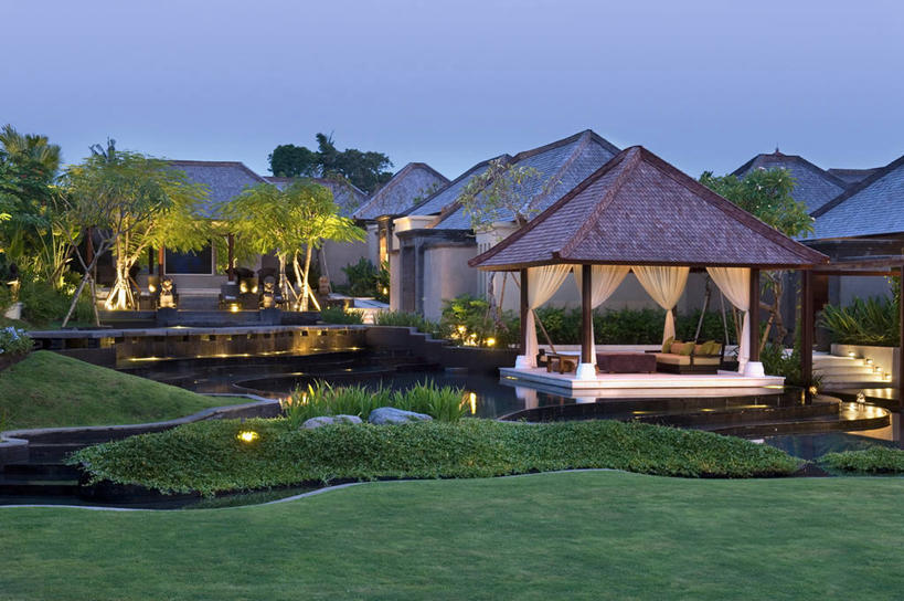 无人,横图,室外,水,建筑,印度尼西亚,亚洲,现代,草,黄昏,概念,建造