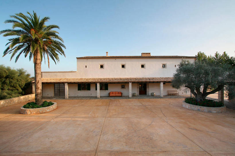 无人,家,横图,方图,室外,白天,建筑,棕榈树,日光,西班牙,欧洲,房屋,庭院,球场,建造