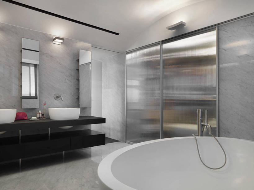 无人,家,横图,室内,浴室,建筑,台湾,亚洲,淋浴,洗手池,大理石,干净,现代,白色,黑色,浴盆,建造,化妆室,台北,厕所