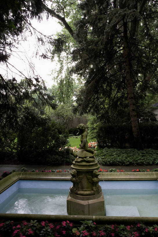 喷泉,球袋,混凝土,粉色