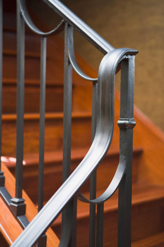 无人,栏杆,竖图,室内,特写,楼梯,建筑,美国,台阶,建造,北美,加利福尼亚,铁艺,当代