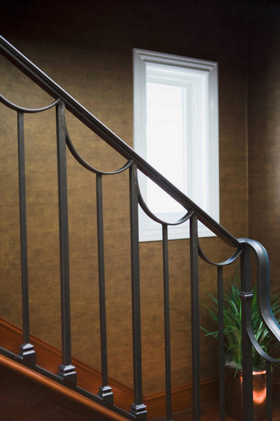 无人,栏杆,竖图,室内,白天,楼梯,建筑,日光,美国,台阶,建造,北美,加利福尼亚,铁艺,当代