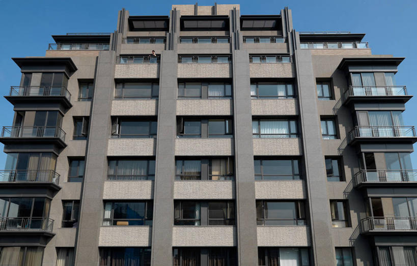 无人,家,横图,室外,白天,阳台,建筑,台湾,日光,亚洲,格子,现代,建造,台北,当代