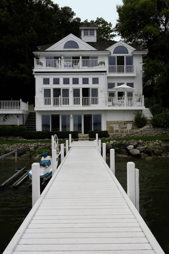 家,码头,室外,别墅,房屋,屋子,公寓,洋房,楼房,住宅,白色,夏天,威斯康星,房子,当代