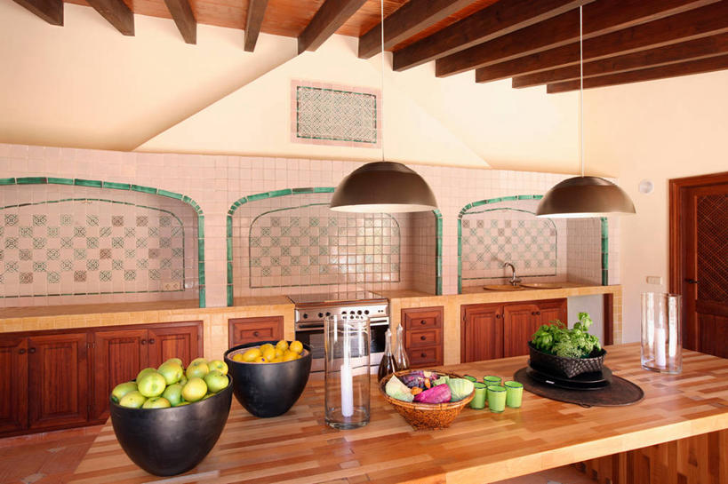 无人,家,横图,室内,厨房,建筑,水果,西班牙,欧洲,木制,建造,用具,炊具