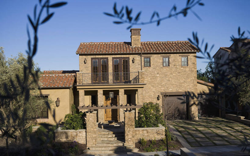 无人,家,栏杆,横图,室外,白天,建筑,日光,美国,房屋,车道,穹顶,北美,加利福尼亚,当代