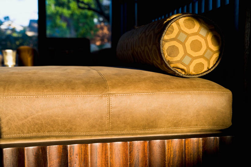 无人,横图,室内,白天,日光,美国,木制,长椅,皮革,现代,北美,加利福尼亚,当代